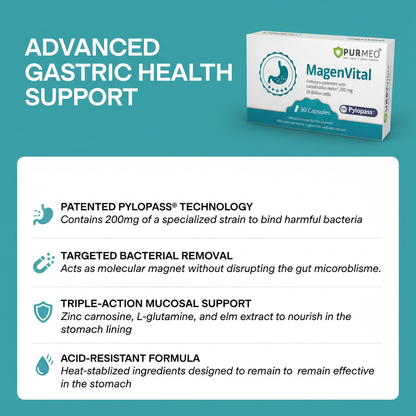 PURMEO MagenVital | 200mg Pylopass® against H. pylori