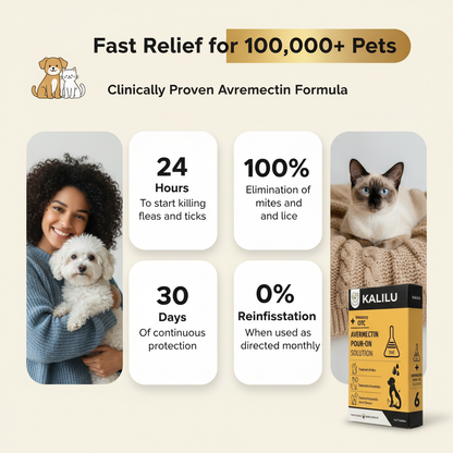 Cassiel Pet Tick & Flea Control Drops for Dogs and Cats – Fast-Acting Avermectin Formula Targets Parasites, Stops Itching, and Prevents Reinfestation | Safe, Vet-Approved Spot-On for Multi-Pet Homes